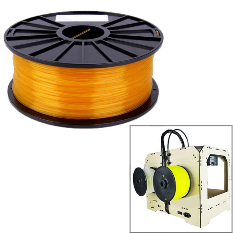 PLA 1.75 mm Transparent 3D Printer Filaments(Orange) - Consumer Electronics by buy2fix | Online Shopping UK | buy2fix