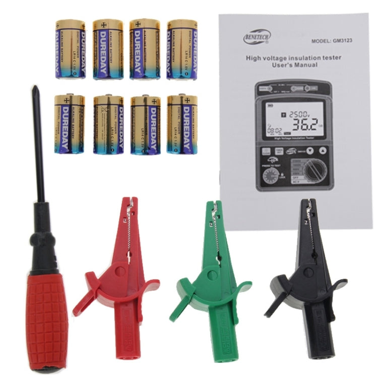 BENETECH GM3123 High Voltage Insulation Tester - Current & Voltage Tester by BENETECH | Online Shopping UK | buy2fix