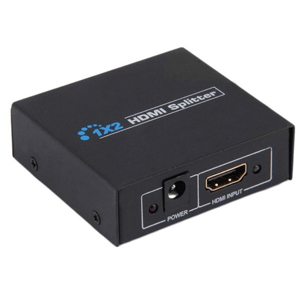 V1.4 1x2 Mini HDMI Amplifier Splitter, Support 3D & Full HD 1080P(Black) - Splitter by buy2fix | Online Shopping UK | buy2fix