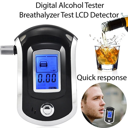 3 digitals LCD Display Breath Alcohol Tester Analyzer(Black) - Breath Alcohol Tester by buy2fix | Online Shopping UK | buy2fix