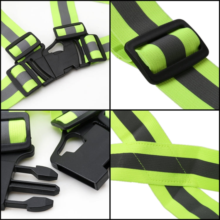 Night Riding Running Flexible Reflective Safety Vest(Green) - Reflective Safety Clothing by buy2fix | Online Shopping UK | buy2fix