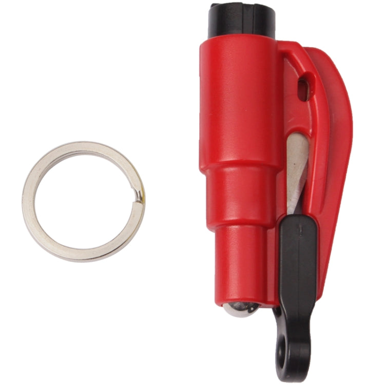 3 in 1 Car Emergency Hammer / Key Chain / Knife Broken Glass Portable Tool(Red) - Emergency Hammer by buy2fix | Online Shopping UK | buy2fix