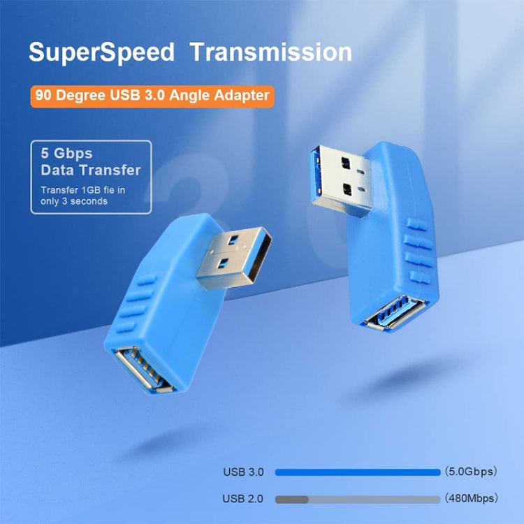 USB 3.0 AM to USB 3.0 AF Cable Adapter(Blue) - USB 3.0 by buy2fix | Online Shopping UK | buy2fix