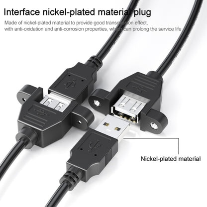 USB 2.0 AM to AF Mount Pannel Cable, Length: 30cm - USB Cable by buy2fix | Online Shopping UK | buy2fix