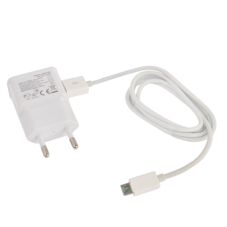 Micro 5 Pin USB Sync Cable + EU Plug Travel Charger for Galaxy i9500 / i9300 / i9220 / N7000 / i9100 / S5830 / i9082 /i9260 / HTC G21/G18/G17/G12/G10 / Blackberry Z10 / Q10 / 9900 / 9800/ 8900 / LG / HTC / Sony Xperia Series etc (EU Plug)(White) - Mobile Accessories by buy2fix | Online Shopping UK | buy2fix
