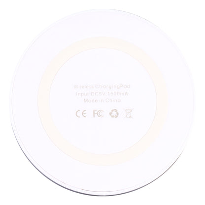 5W Universal QI Standard Round Wireless Charging Pad(White) - Wireless Charger by buy2fix | Online Shopping UK | buy2fix