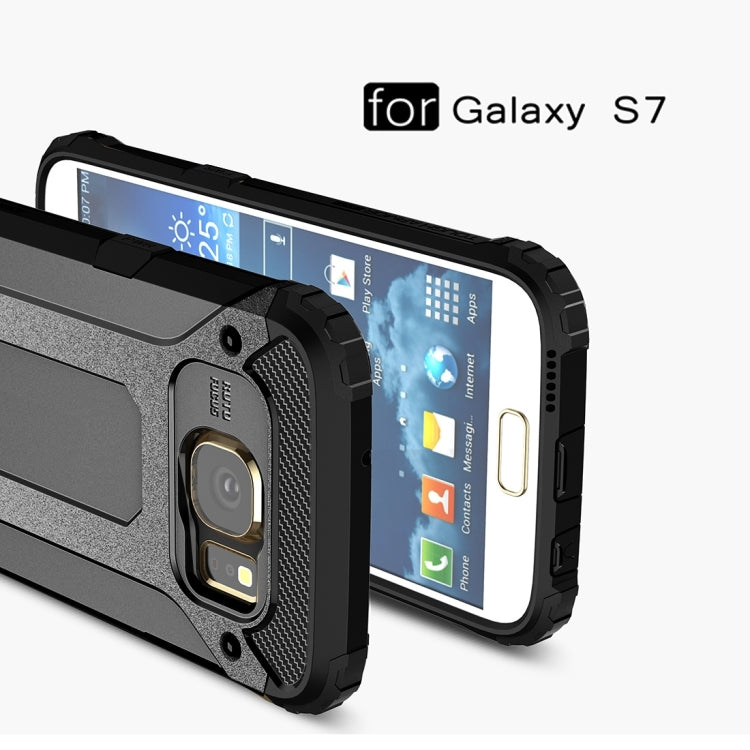 For Galaxy S7 / G930 Tough Armor TPU + PC Combination Case (Black) - Galaxy Phone Cases by buy2fix | Online Shopping UK | buy2fix
