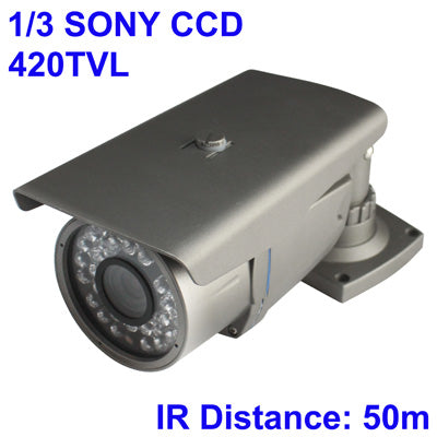 1/3 SONY Color 420TVL CCD Waterproof Camera, IR Distance: 50m - Security by buy2fix | Online Shopping UK | buy2fix