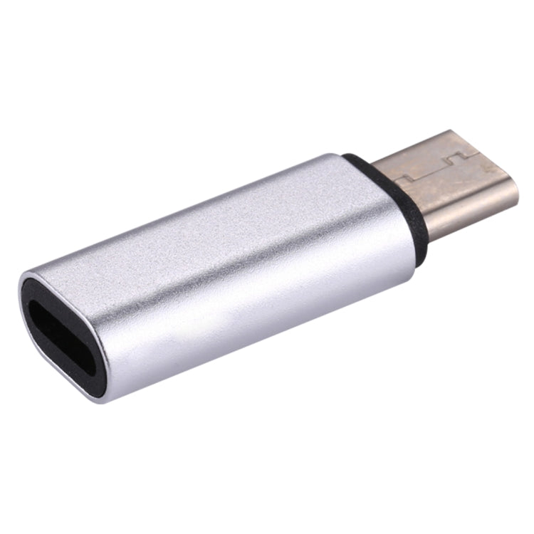 8 Pin Female to USB-C / Type-C Male Metal Shell Adapter(Silver) - Converter & Adapter by buy2fix | Online Shopping UK | buy2fix