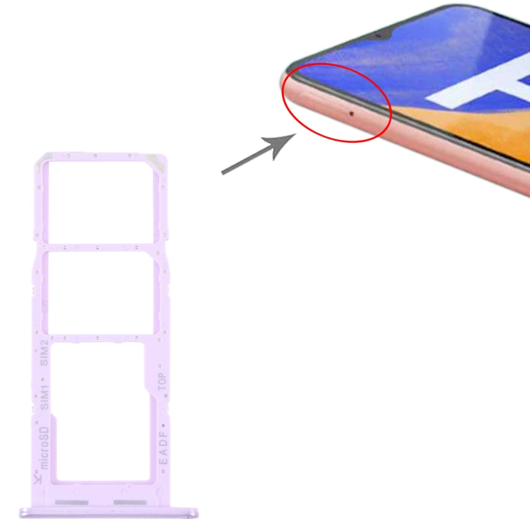 For Samsung Galaxy F14 5G Original SIM Card Tray + SIM Card Tray + Micro SD Card Tray (Purple) - Repair & Spare Parts by buy2fix | Online Shopping UK | buy2fix