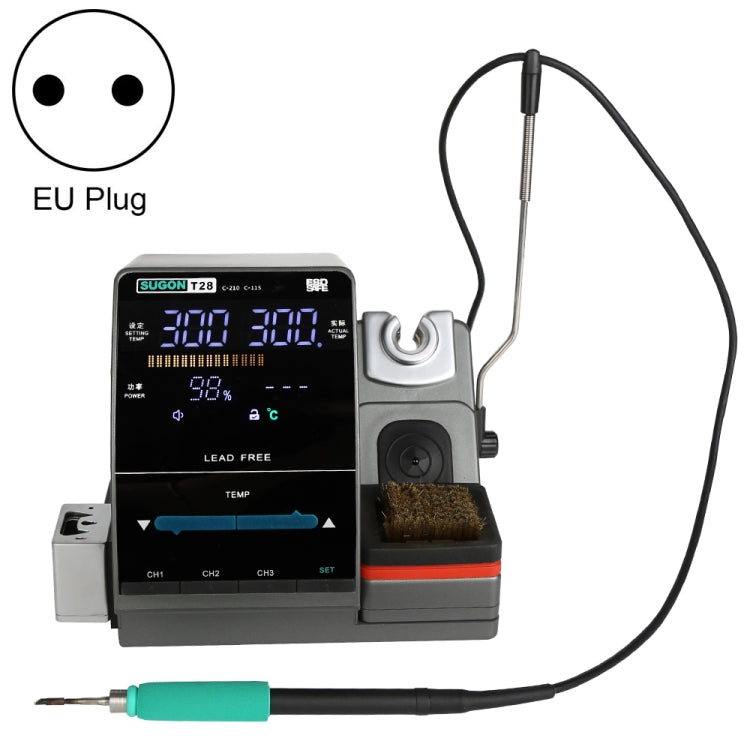 SUGON T28 220V Nano Electric Soldering Station with Handle, EU Plug - Electric Soldering Iron by SUGON | Online Shopping UK | buy2fix