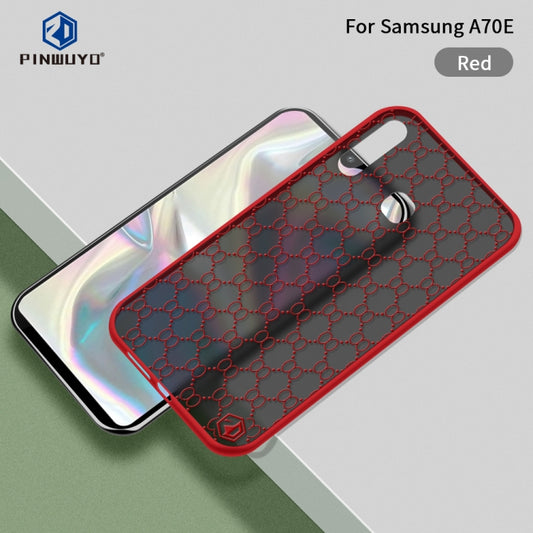 For Samsung Galaxy A70E PINWUYO Series 2 Generation PC + TPU Waterproof and Anti-drop All-inclusive Protective Case(Red) - Galaxy Phone Cases by PINWUYO | Online Shopping UK | buy2fix