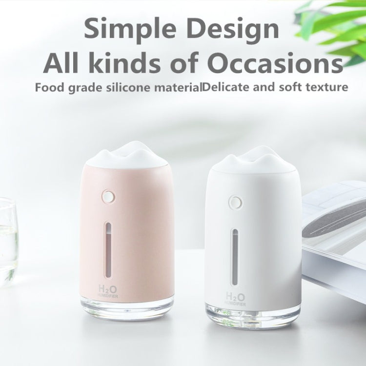 Snow Mountain Simple Mini Home Silent Bedroom Student Dormitory Office Portable USB Wireless Persistent Air Humidifier(green) - Home & Garden by buy2fix | Online Shopping UK | buy2fix