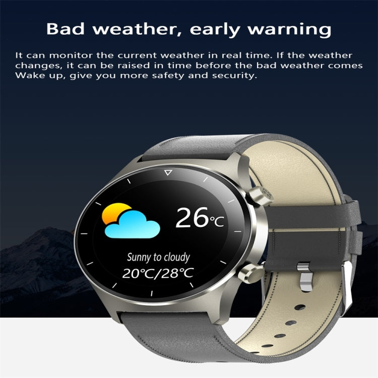 E13 1.28 inch IPS Color Screen Smart Watch, IP68 Waterproof, Steel Watchband, Support Heart Rate Monitoring/Blood Pressure Monitoring/Blood Oxygen Monitoring/Sleep Monitoring(Silver) - Smart Wear by buy2fix | Online Shopping UK | buy2fix