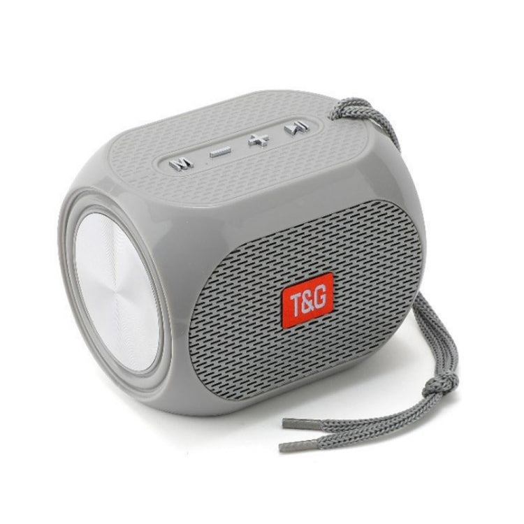 T&G TG196 TWS Subwoofer Bluetooth Speaker With Braided Cord, Support USB/AUX/TF Card/FM(Gray) - Mini Speaker by T&G | Online Shopping UK | buy2fix