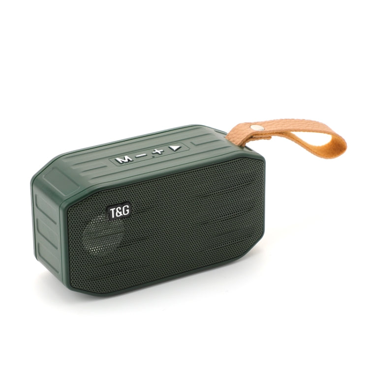 T&G TG296 Portable Wireless Bluetooth 5.0 Speaker Support TF Card / FM / 3.5mm AUX / U-Disk / Hands-free(Green) - Mini Speaker by T&G | Online Shopping UK | buy2fix