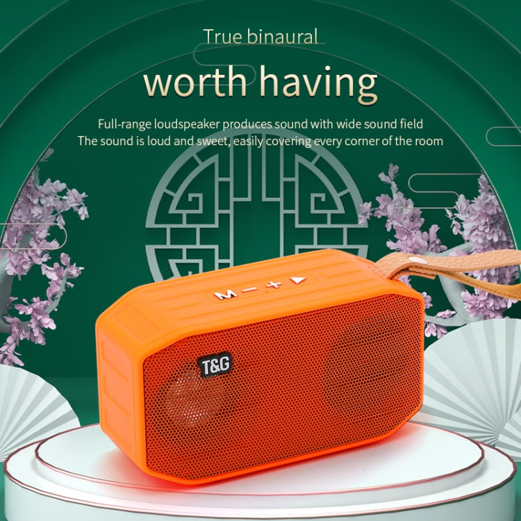 T&G TG296 Portable Wireless Bluetooth 5.0 Speaker Support TF Card / FM / 3.5mm AUX / U-Disk / Hands-free(Green) - Mini Speaker by T&G | Online Shopping UK | buy2fix
