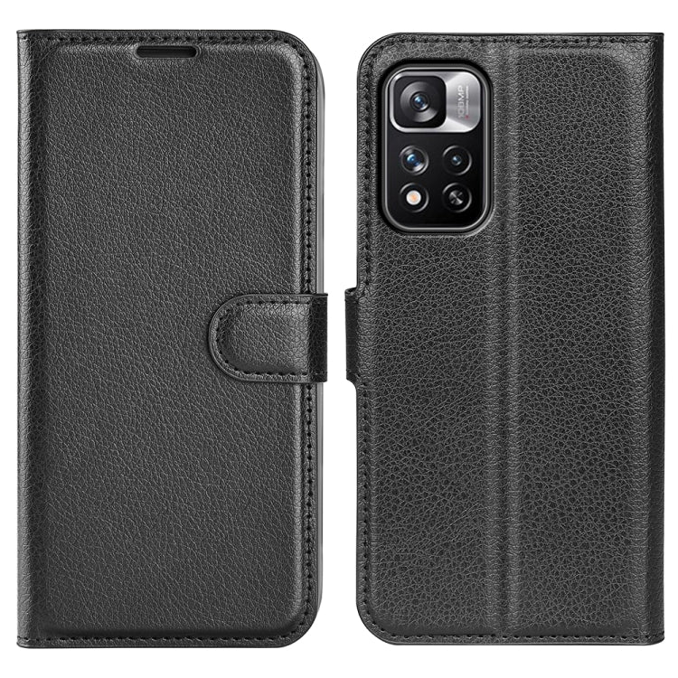 For Xiaomi Redmi Note 11 Pro / Note 11 Pro+ Litchi Texture Horizontal Flip Protective Case with Holder & Card Slots & Wallet(Black) - Xiaomi Accessories by buy2fix | Online Shopping UK | buy2fix