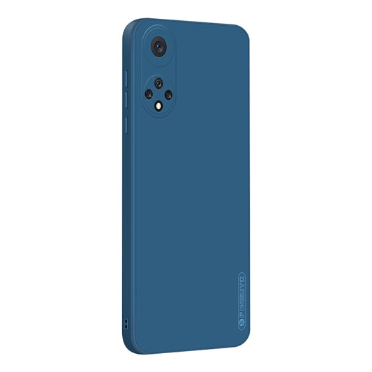 For Huawei nova 9 PINWUYO Liquid Silicone TPU Phone Case(Blue) - Huawei Cases by PINWUYO | Online Shopping UK | buy2fix