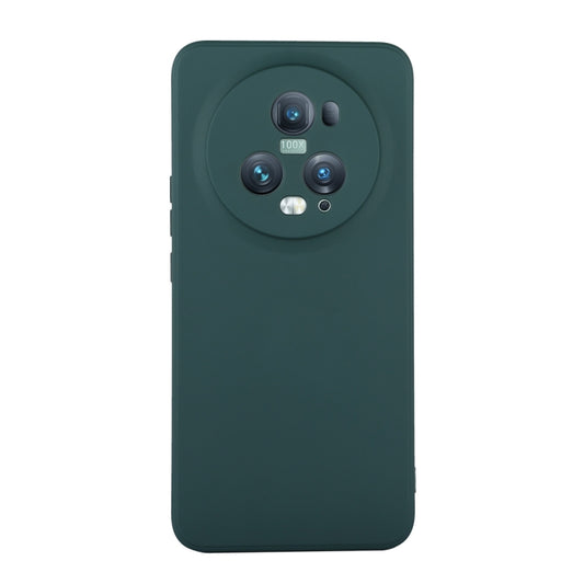 For Honor Magic5 Pro ENKAY Hat-Prince Liquid Silicone Shockproof Soft Phone Case(Dark Green) - Honor Cases by ENKAY | Online Shopping UK | buy2fix