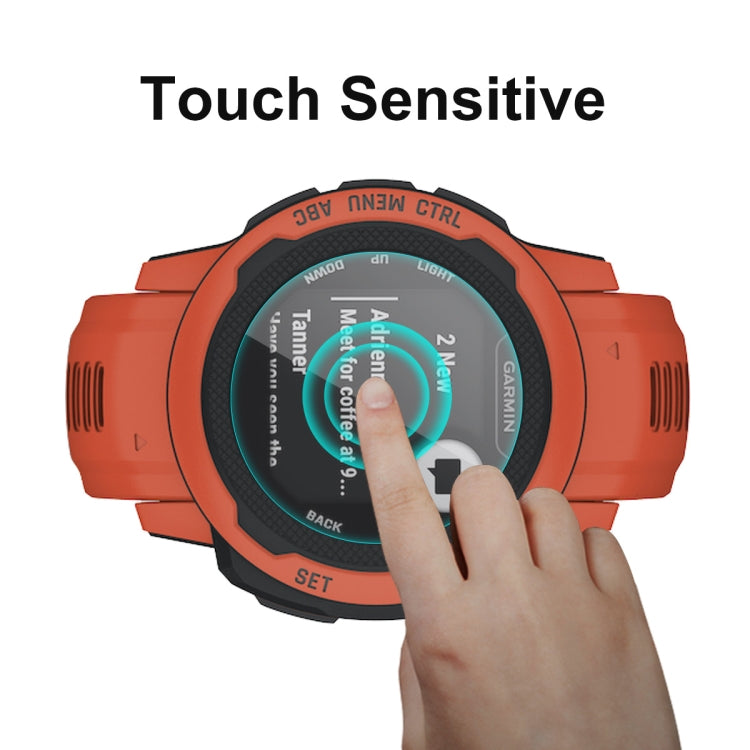 1 PC ENKAY 0.2mm 9H Tempered Glass Screen Protector Watch Film For Garmin Instinct 2 - Smart Wear by ENKAY | Online Shopping UK | buy2fix