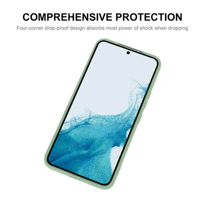 For Samsung Galaxy S22 5G ENKAY Liquid Silicone Soft Shockproof Phone Case(Beige) - Samsung Accessories by ENKAY | Online Shopping UK | buy2fix
