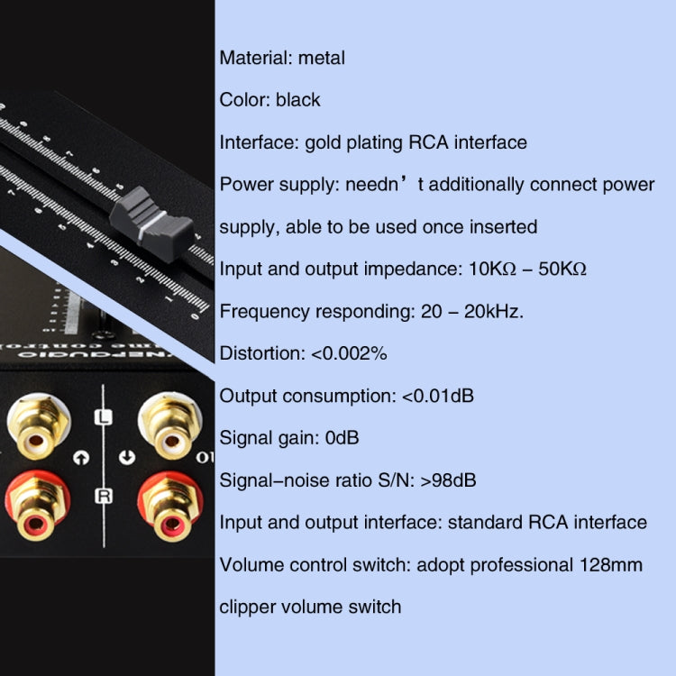 Passive Preamp Source Loudspeaker Box RCA No Power Volume Adjustment Controller - Consumer Electronics by buy2fix | Online Shopping UK | buy2fix