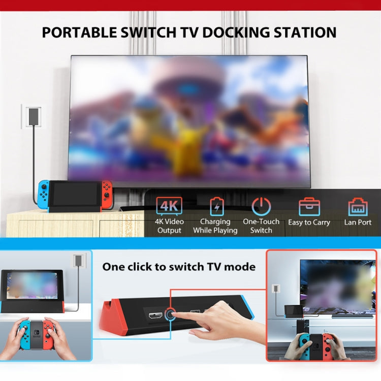 1000Mbs LAN Port 4K HDMI Adapter For Nintendo Switch/Switch OLED (LAN Model) - Holder by buy2fix | Online Shopping UK | buy2fix