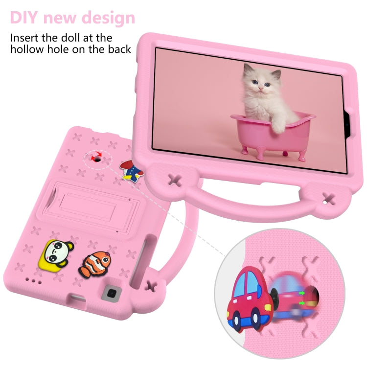 For Samsung Galaxy Tab A7 Lite 8.7 2021 T220/T225 Handle Kickstand Children EVA Shockproof Tablet Case(Pink) - Samsung Accessories by buy2fix | Online Shopping UK | buy2fix