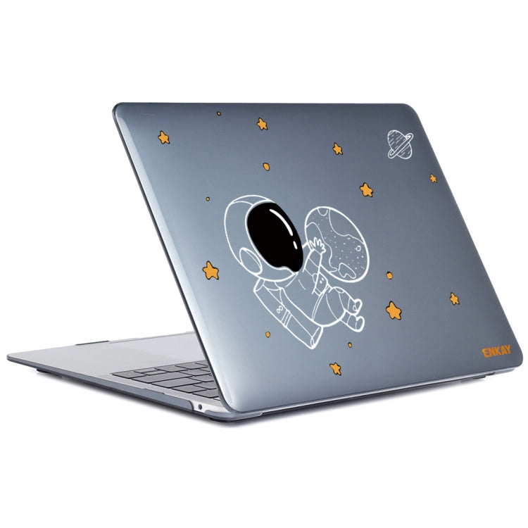 For MacBook Air 13.6 2022/2024 A2681 (M2) / A3113 (M3) ENKAY Hat-Prince 3 in 1 Spaceman Pattern Laotop Protective Crystal Case with TPU Keyboard Film / Anti-dust Plugs, Version:EU(Spaceman No.5) - MacBook Air Cases by ENKAY | Online Shopping UK | buy2fix