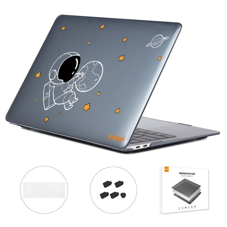 For MacBook Pro 15.4 A1707/A1990 ENKAY Hat-Prince 3 in 1 Spaceman Pattern Laotop Protective Crystal Case with TPU Keyboard Film / Anti-dust Plugs, Version:US(Spaceman No.5) - MacBook Pro Cases by ENKAY | Online Shopping UK | buy2fix