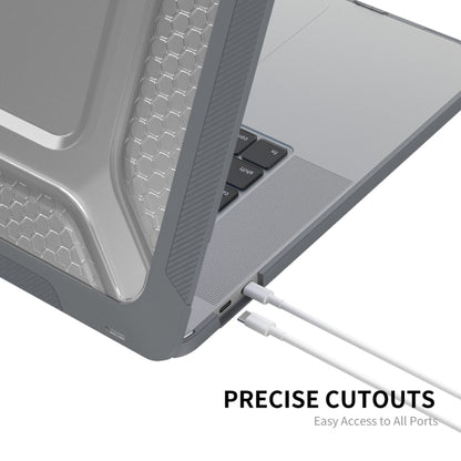 For MacBook Pro 16 A2141 ENKAY Hat-Prince 3 in 1 Protective Bracket  Case Cover Hard Shell with TPU Keyboard Film / Anti-dust Plugs, Version:US(Grey) - MacBook Pro Cases by ENKAY | Online Shopping UK | buy2fix