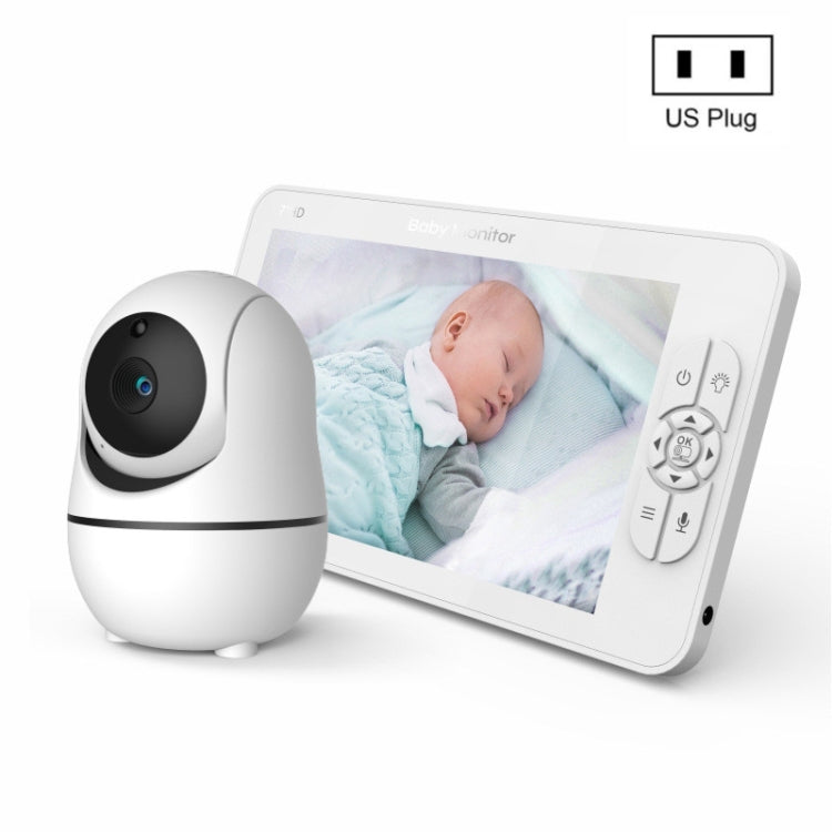 SM70PTZ 7 inch Screen 2.4GHz Wireless Digital Baby Monitor,  Auto Night Vision / Two-way Voice Intercom(AU Plug) - Security by buy2fix | Online Shopping UK | buy2fix