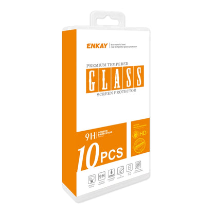 For OnePlus Ace 2V 10pcs ENKAY Hat-Prince 0.26mm 9H 2.5D High Aluminum-silicon Tempered Glass Film - OnePlus Tempered Glass by ENKAY | Online Shopping UK | buy2fix