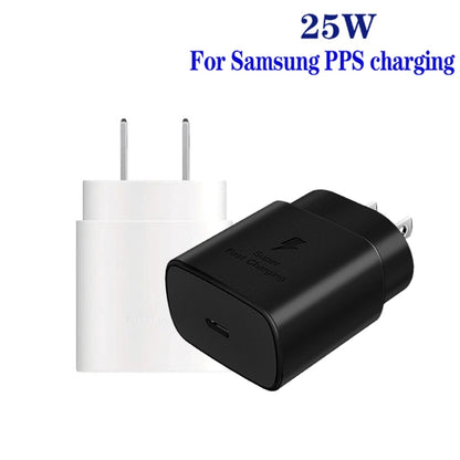 TA800 PD / PPS 25W Type-C Port Charger for Samsung, US Plug(White) -  by buy2fix | Online Shopping UK | buy2fix