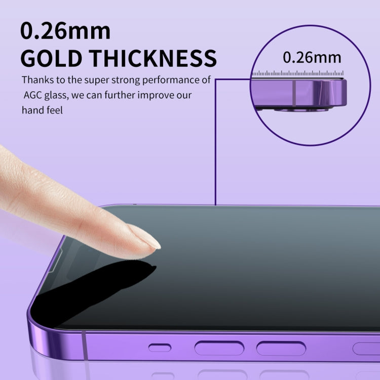 For iPhone 14 Pro 2pcs ENKAY Hat-Prince 25 Degree Privacy 8K UHD AGC Tempered Glass Film - iPhone 14 Pro Tempered Glass by ENKAY | Online Shopping UK | buy2fix