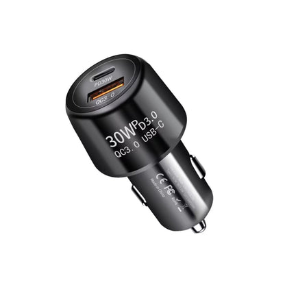 P29 48W PD30W + QC3.0 18W USB Dual Port Car Charger(Black) - Car Charger by buy2fix | Online Shopping UK | buy2fix