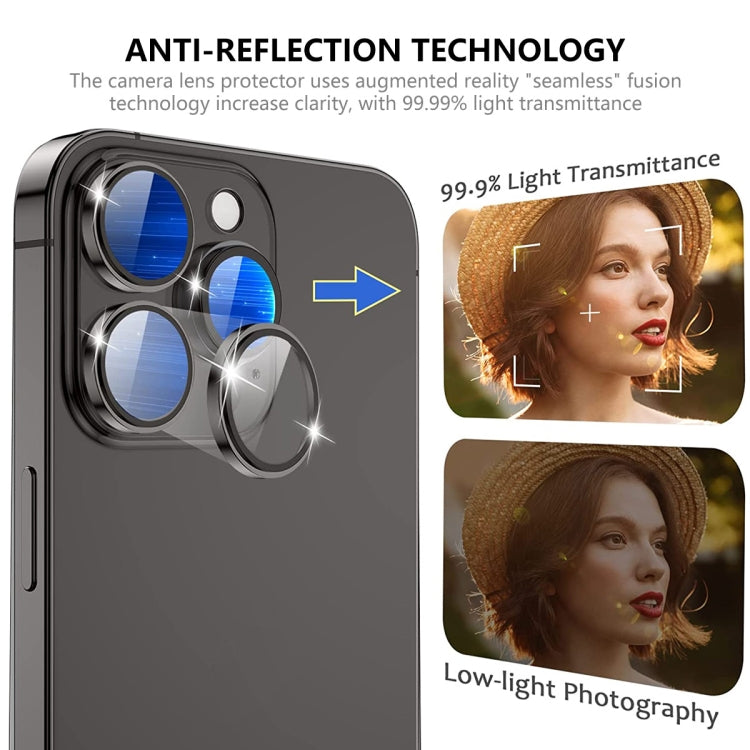 For iPhone 15 Pro / 15 Pro Max ENKAY AR Anti-reflection Camera Lens Glass Full Film(Grey) - iPhone 15 Pro Max Tempered Glass by ENKAY | Online Shopping UK | buy2fix