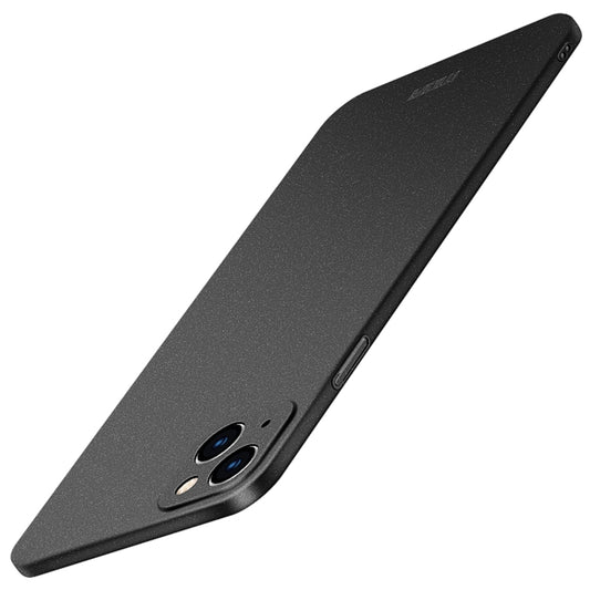 For iPhone 15 MOFI Fandun Series Frosted PC Ultra-thin All-inclusive Phone Case(Black) - iPhone 15 Cases by MOFI | Online Shopping UK | buy2fix