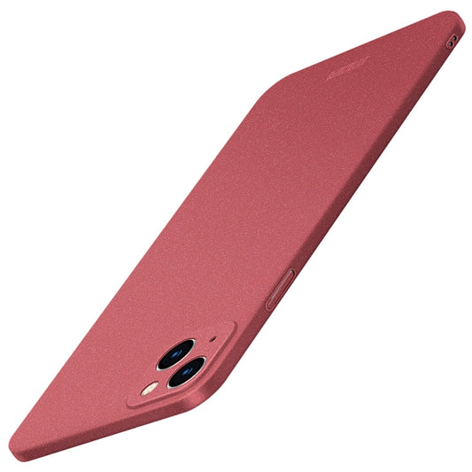 For iPhone 15 MOFI Fandun Series Frosted PC Ultra-thin All-inclusive Phone Case(Red) - iPhone 15 Cases by MOFI | Online Shopping UK | buy2fix