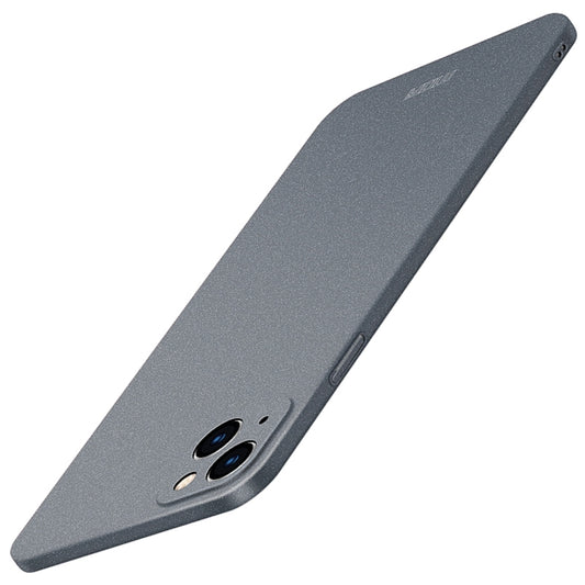 For iPhone 15 Plus  MOFI Fandun Series Frosted PC Ultra-thin All-inclusive Phone Case(Gray) - More iPhone Cases by MOFI | Online Shopping UK | buy2fix