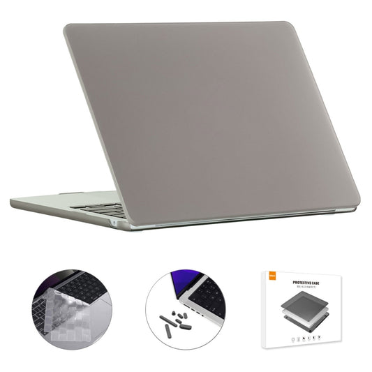 For MacBook Air 15.3 A2941 ENKAY EU Version 3 in 1 Matte Protective Case with TPU Keyboard Film & Anti-dust Plugs(Grey) - MacBook Air Cases by ENKAY | Online Shopping UK | buy2fix