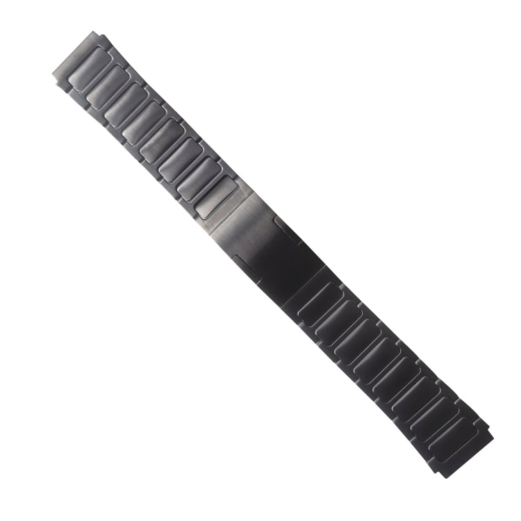 For Garmin Forerunner 255 Music 22mm I-Shaped Titanium Alloy Watch Band(Grey) - Watch Bands by buy2fix | Online Shopping UK | buy2fix