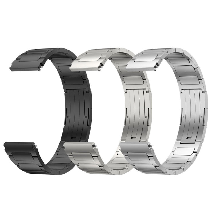 For Xiaomi Watch S1 Active 22mm I-Shaped Titanium Alloy Watch Band(Grey) - Watch Bands by buy2fix | Online Shopping UK | buy2fix