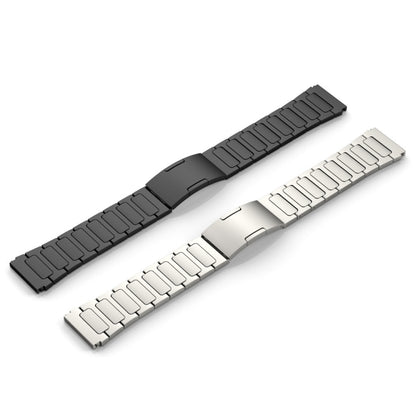 For Xiaomi Watch S2 46mm 22mm I-Shaped Titanium Alloy Watch Band(Black) - Watch Bands by buy2fix | Online Shopping UK | buy2fix