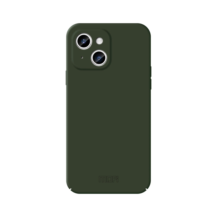 For iPhone 14 Plus MOFI Qin Series Skin Feel All-inclusive PC Phone Case(Green) - iPhone 14 Plus Cases by MOFI | Online Shopping UK | buy2fix