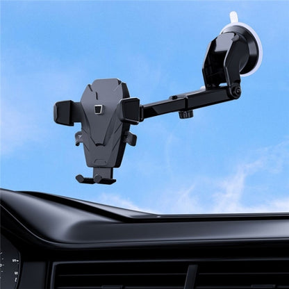 D39+105 With Air Vent Clip Suction Cup Base Telescopic Arm Automatic Clamp Car Phone Holder Bracket - Car Holders by buy2fix | Online Shopping UK | buy2fix