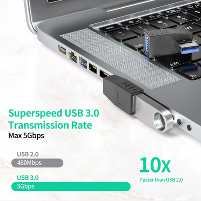 ENKAY USB 3.0 Adapter 90 Degree Angle Male to Female Combo Coupler Extender Connector, Angle:Vertical Up - USB 3.0 by ENKAY | Online Shopping UK | buy2fix