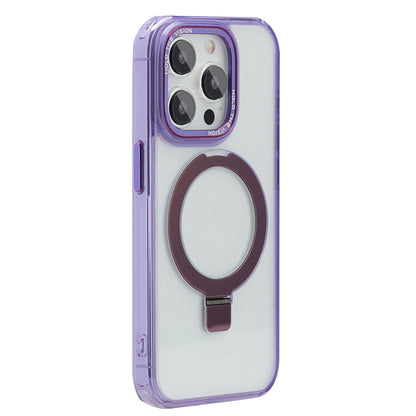 For iPhone 13 Pro Starlink Stand Clear Magsafe Phone Case(Purple) - iPhone 13 Pro Cases by buy2fix | Online Shopping UK | buy2fix