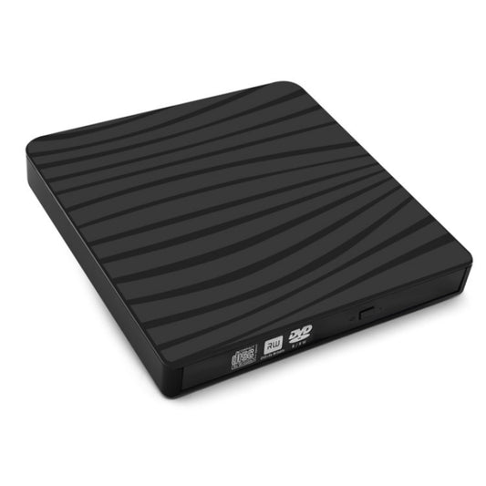 TG30N CD VCD Reader Burner Zebra-stripe Design Laptop Computer External DVD Drive - Rewritable Drive by buy2fix | Online Shopping UK | buy2fix